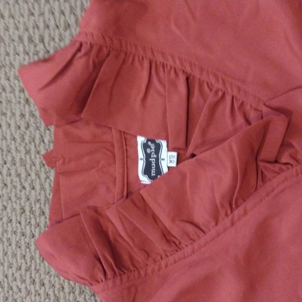 Mud Pie Ruffle Neck Tunic - Picture 7 of 9